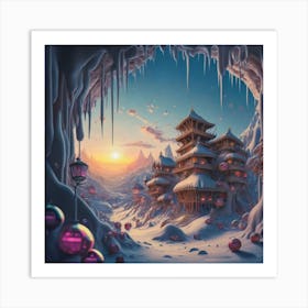 mountain village, 13 Art Print