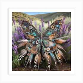 Native American Butterfly Art Art Print