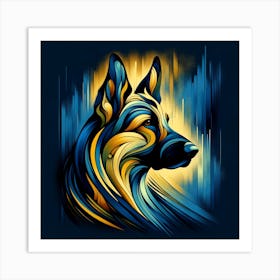 German Shepherd Dog Breed 01 Art Print