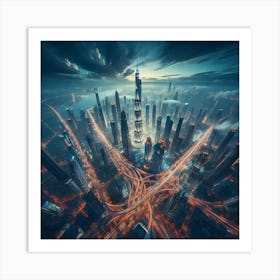 Skyscraper City Art Print