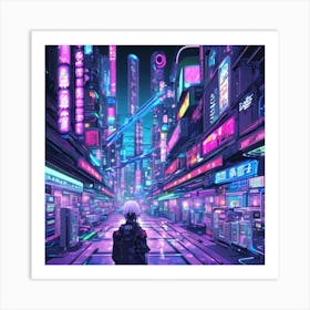 Cyberpunk City Art Print