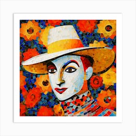 Man In A Hat 1 Art Print