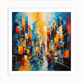 Abstract Cityscape Art Print