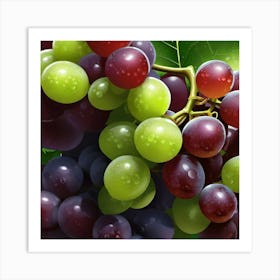 Grapes On The Vine 51 Art Print