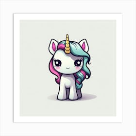 Cute Unicorn 737 Art Print