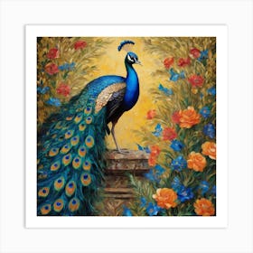 Peacock Art Print