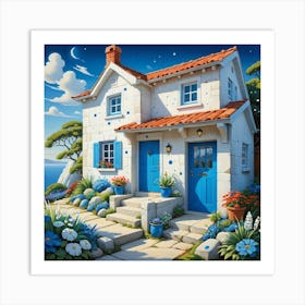 House By The Sea Art Print