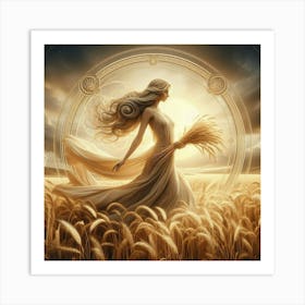 Golden Time Lady 2 Art Print