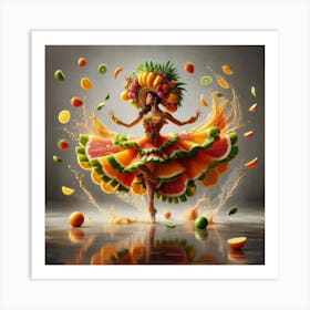 Fruit dancing 6 Art Print