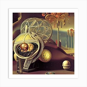 Aliens In Space Art Print