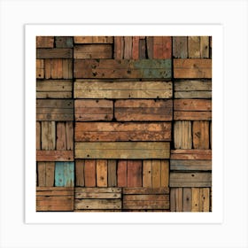 Reclaimed Wood Texture Art Print