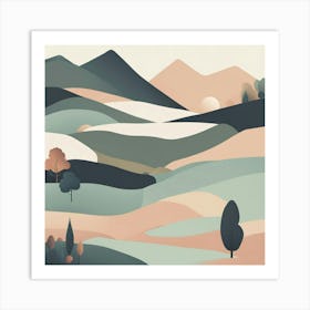 Landscape Painting 69 Art Print