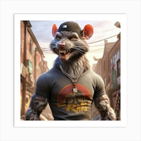 Rat In The City Art Print