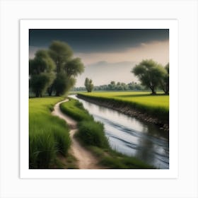 Landscape Stock Videos & Royalty-Free Footage 12 Art Print