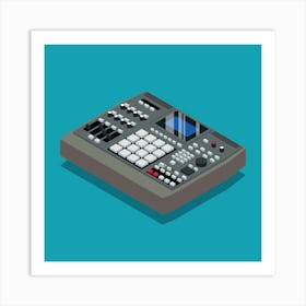 Groovebox Sampler Music Studio Art Print