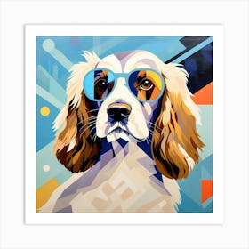 Abstract modernist Cocker Spaniel Art Print