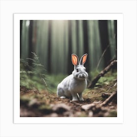 Rabbit In The Forest 124 Art Print