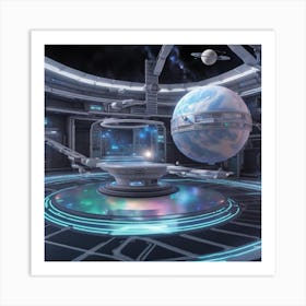 Futuristic Space Station Art Print