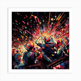 Confetti Explosion Art Print