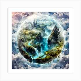 dreaming in the clouds Art Print