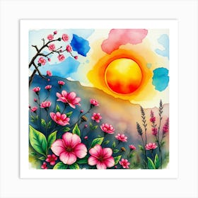 Watercolor Painting 1 Art Print