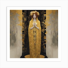 Golden Goddess Art Print