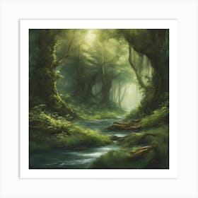 Fantasy Forest Art Print