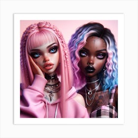 Two Dolls Art Print