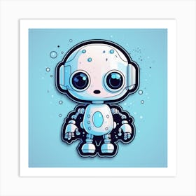 Cute Robot 2 Art Print