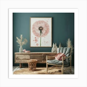 Blush Dandelion Art Print Illustration Painting Fa Uw8iqh8pthegblwz1vc Fa Zhqbkbd0rpwiexjjwpeeia Art Print