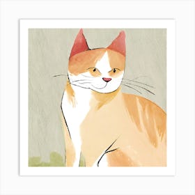 Orange Tabby Cat 1 Art Print