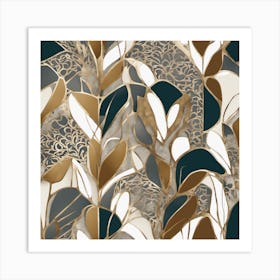 Gold Leaf Art Print