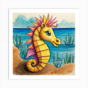 Seahorse 13 Art Print