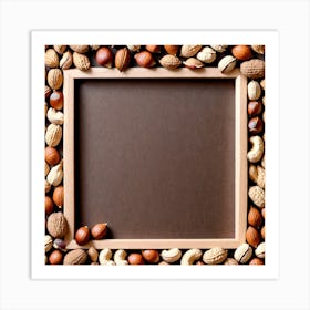 Nut Frame With Nuts Art Print