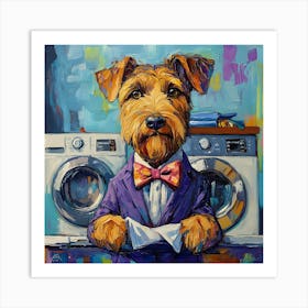 Laundry Airedale 12 Póster