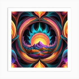 Abstract Psychedelic Art Art Print