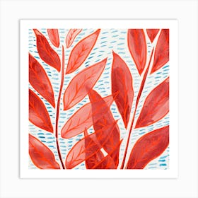 Red Leaves 1 Art Print