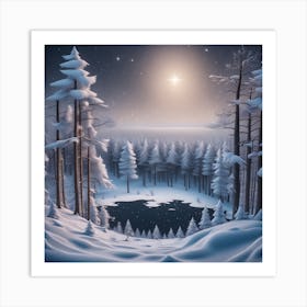 Winter Landscape 22 Art Print