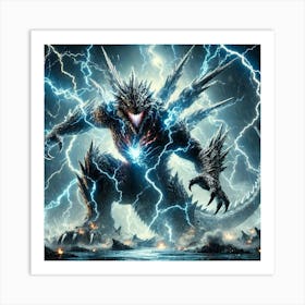 Thunder Kaiju Art Print