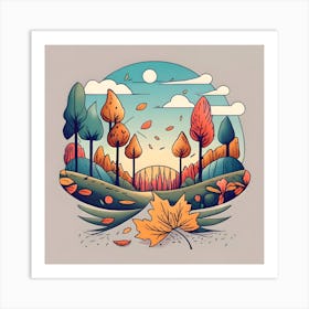 Autumn Landscape 2 Art Print