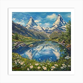 Matterhorn Lake Art Print