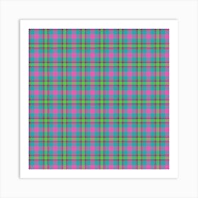 Plaid Fabric 90 Art Print