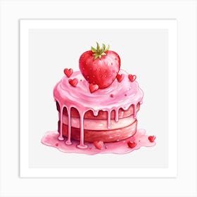 Valentine'S Day Cake 19 Art Print