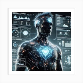 Futuristic Man 96 Art Print