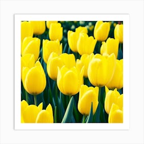 Yellow Tulips 5 Art Print