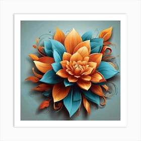 Flower Painting 1 Art Print