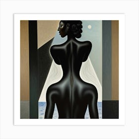 'The Back Of A Woman' Art Print