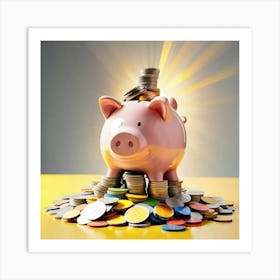 Piggy Bank 4 Art Print