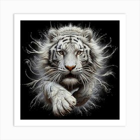 White Tiger 15 Art Print