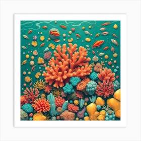 Coral Reef13 Art Print